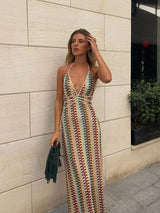 Summer Crochet Long Dress