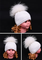 Herringbone Mini Pom Hat