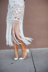 CASSIDY White Patent Leather Pumps