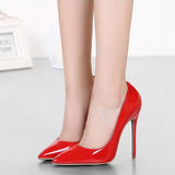 LIZZY Red Patent Leather Pumps