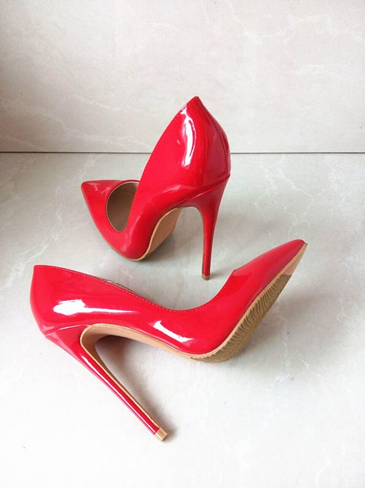 LIZZY Red Patent Leather Pumps