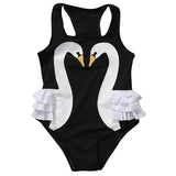Girl Black Swan Bikini Swimsuit Size 6 mo - 4 years