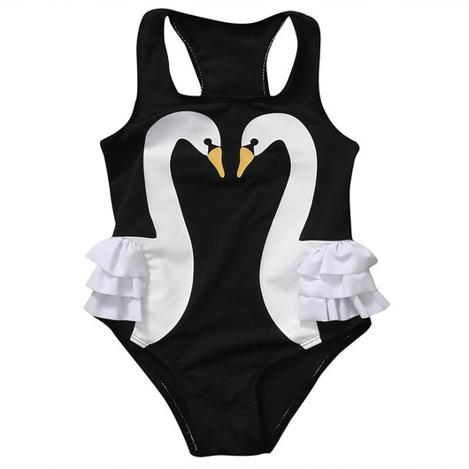 Girl Black Swan Bikini Swimsuit Size 6 mo - 4 years