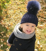 Mini Navy Blue Pomkin