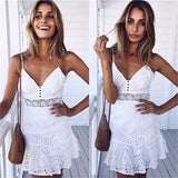 SUNNY Eyelet Tank Dress