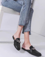 Chain Loafer Mules - 3 colors