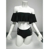 Madeline Off Shoulder Ruffle Bandeau Two Piece Bikini - 5 Colors