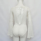 Monroe Flare Lace Sleeved Bodysuit Women