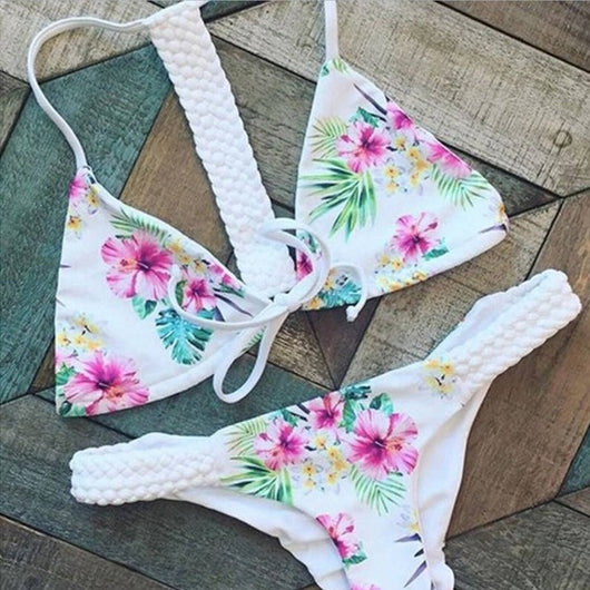 WHITE PEONY Two Piece Bikini
