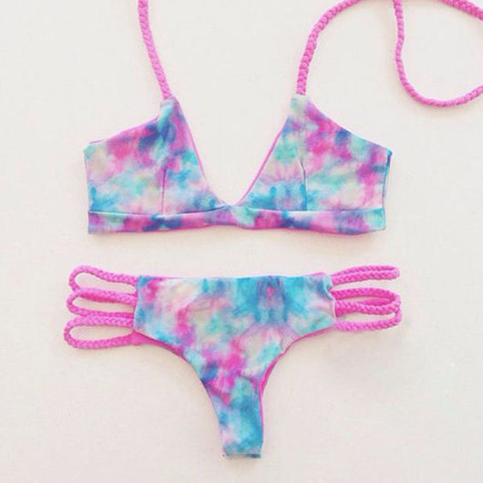 Tie Dye Two Piece Bikini