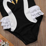 Girl Black Swan Bikini Swimsuit Size 6 mo - 4 years