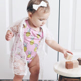 Girls Pineapple One Piece Swimsuit- Size 6mo - 4 years