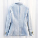 BUCKINGHAM TEXTURED BLAZER - Light Blue