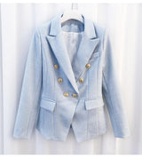 BUCKINGHAM TEXTURED BLAZER - Light Blue