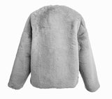 Bobby Faux Fur Jacket - Grey
