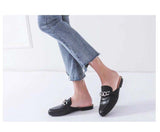 Chain Loafer Mules - 3 colors