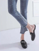 Chain Loafer Mules - 3 colors