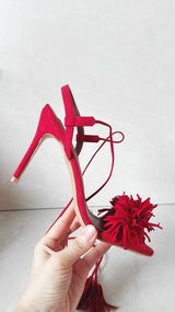 Pomkin Fringe Heels