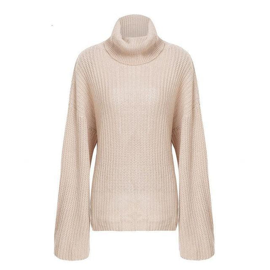 KRISSY Turtleneck Backless Sweater