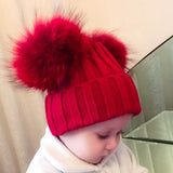 Mini Red Double Pomkin Hat