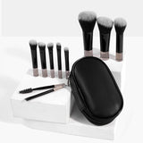 Vegan 10 Piece Travel Makeup Brush + Case Set