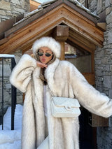 Longline Georgia Faux Fur Coat