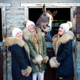 Natural Fur Black Parka