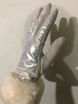 Furry Nylon Texting Driving Gloves