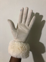 Furry Nylon Texting Driving Gloves