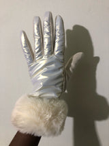 Furry Nylon Texting Driving Gloves