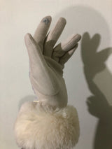 Furry Nylon Texting Driving Gloves