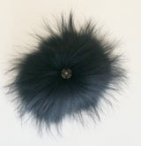 Black Fur Pom Pom