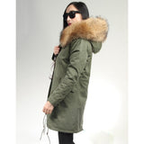 Natural Fur Green Parka