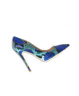 LIZZY Snake Print Pumps