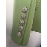 BUCKINGHAM Button Blazer - Green Women