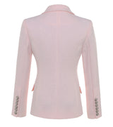 BUCKINGHAM Button Blazer - Pink