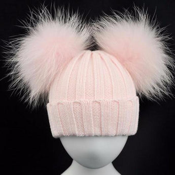 Pink Double Pomkin Hat