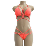 Melva String Bikini Swimsuit - Orange