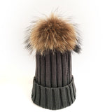 Original Dark Grey Fur Pomkin Hat