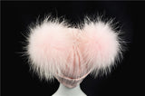 Pink Double Pomkin Hat