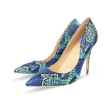 LIZZY Snake Print Pumps