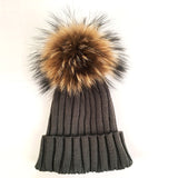 Original Dark Grey Fur Pomkin Hat