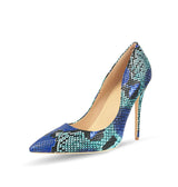 LIZZY Snake Print Pumps