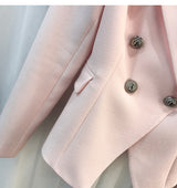 BUCKINGHAM Button Blazer - Pink