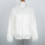 Bridget Faux Fur Jacket - White