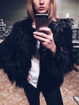 Bridget Faux Fur Jacket - Black