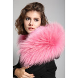 Pink Fur Black Parka