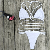 Melva String Bikini Swimsuit - White
