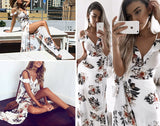 STACIE Ruffle Floral Maxi Dress