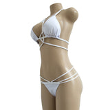 Melva String Bikini Swimsuit - White